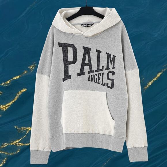 Palm Angels Men's Grey Hoodie